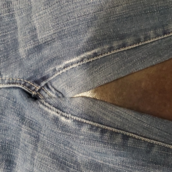 Fossil Distressed Flare Jeans Size 28S - Picture 3 of 4